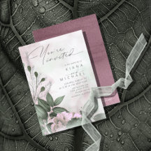 Calligraphy Blommigt Mauve ID771