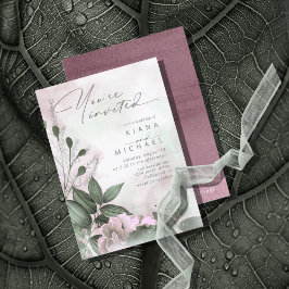 Calligraphy Blommigt Mauve ID771