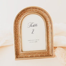 Calligraphy Bordsnummer Wedding Reception Decor