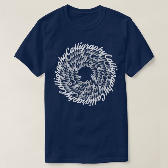 Calligraphy Brev Lettering Hand Writing Gift T Shirt (Design framsida)
