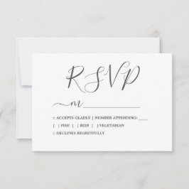 Calligraphy Bröllop med enkel Chic OSA Kort