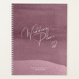 Calligraphy Bröllop Plans Mauve ID771