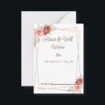 Calligraphy Bröllop well Önskemål & Advice Card Rådkort<br><div class="desc">Det här är vackert elegant calligraphy bröllop well önskemål och rådgivningskort. Det här är perfekten för din lilla, vismska boho-regnbåge sommaren bröllop. Det är perfekt som bröllop placerar kort, affärskort med mera. Det är perfekt för ett modernt bröllop och kan användas för alla händelser. Detta rådgivningskort kan användas som ett...</div>