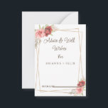 Calligraphy Bröllop well Önskemål & Advice Card Rådkort<br><div class="desc">Det här är vackert elegant calligraphy bröllop well önskemål och rådgivningskort. Det här är perfekten för din lilla, vismska boho-regnbåge sommaren bröllop. Det är perfekt som bröllop placerar kort, affärskort med mera. Det är perfekt för ett modernt bröllop och kan användas för alla händelser. Detta rådgivningskort kan användas som ett...</div>