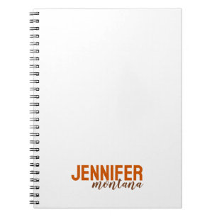 Calligraphy Elegant Plain Add Own Namn Anteckningsbok