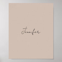 Calligraphy Elegant Plain Simple Namn