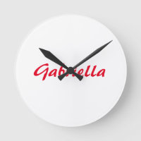 Calligraphy Elegant Red White Plain Simple Namn