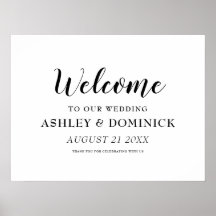Calligraphy Elegant Welcome Rustic Bröllop Sign