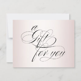 Calligraphy Gift Certificate elegant Ro