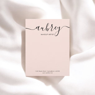 Calligraphy Girly Rosa Brevhuvud