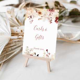 Calligraphy Gracnice Blommigt Cards and Gifts Sign Poster