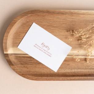 Calligraphy Gracval Bröllop Gift-registret Tilläggskort