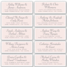 Calligraphy Guest Adressetiketters ORDER 6" eller 