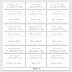 Calligraphy Guest Adressetiketters ORDER 8" eller  Klistermärken