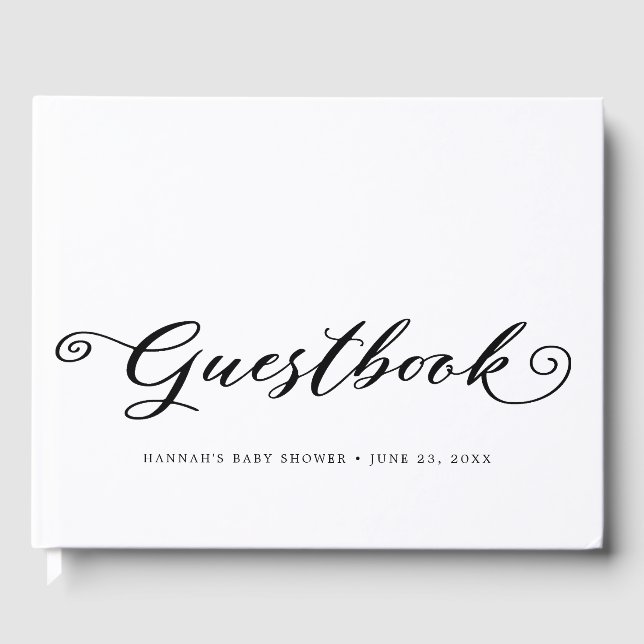 Calligraphy Guestbook Gästböcker (Framsida)