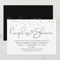 Calligraphy guld dots par duschinbjudan