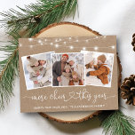 Calligraphy Heart Ljus Kraft more Cheer 3 Photo Vykort<br><div class="desc">Modern Calligraphy Heart Script Family 3 Photo more Cheer i år Kraft Helgdag Postcard</div>