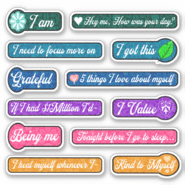 Calligraphy Journal prompts Stickers Klistermärken