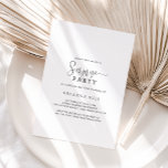 Calligraphy Kärlek Finare-skript Surprise Party Inbjudningar<br><div class="desc">Den här kalligrafin kärlek finare-manuset är en perfekt för en modern födelsedag,  pension eller något överraskande party. Den enkla och elegant designen har skripttypografi av klassisk och finare i svart och grått.</div>