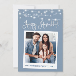 Calligraphy Ljus Instant Camera Photo Hanukah Julkort