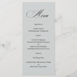 Calligraphy Menu Meny