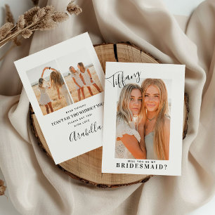 Calligraphy Namn kommer att bli min bridesmaid F