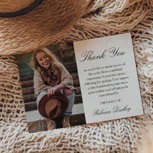 Calligraphy Photo - tackkort   Sympati Tack Kort