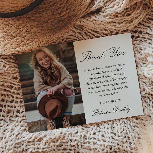 Calligraphy Photo - tackkort | Sympati Tack Kort (Skapare uppladdad)