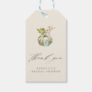 Calligraphy Pumpkin Möhippa Tack Presentetikett