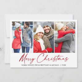 Calligraphy Red Bläck Pen jul 3 Foto Couto Julkort