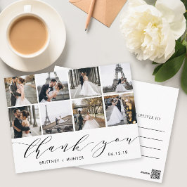 Calligraphy Script 8 Photo Tack Postcard Vykort