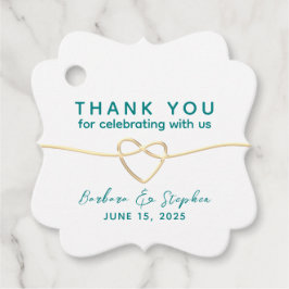 Calligraphy Script Bröllop Tack Gåvor Etiketter
