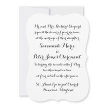 Calligraphy Script-bröllopsinbjudan