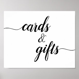 Calligraphy Script Bröllopskort & Gifts-tecken Poster