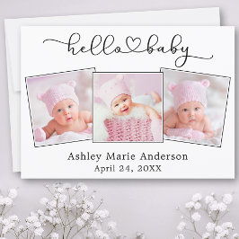 Calligraphy Script Heart 3 Photo Hej Baby Meddelande