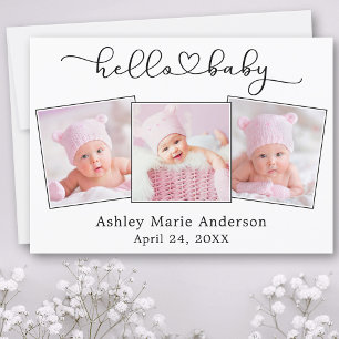 Calligraphy Script Heart 3 Photo Hej Baby Meddelande