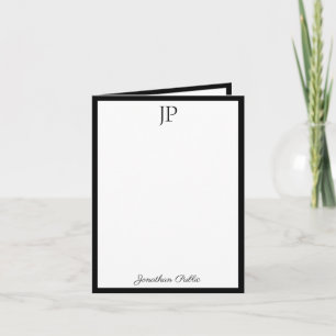 Calligraphy Script Monogrammed enkel mall