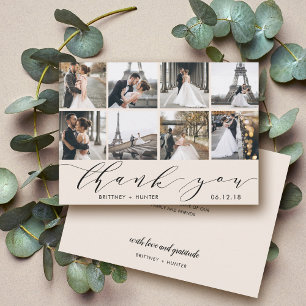 Calligraphy Script Photo Collage Benvit Tack Kort
