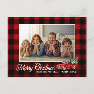 Calligraphy Script Photo Red Play Red Lastbil Vykort