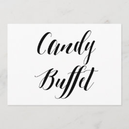 Calligraphy Stil ’Candy Buffet’ Bröllop Sign