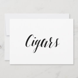 Calligraphy Stil ’Cigars’ Bröllop Sign Inbjudningar
