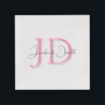 Calligraphy-trendiget klassisk manusmonogram bricka<br><div class="desc">Välj mellan olika utformningar,  typer och typsnitt.</div>