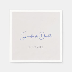 Calligraphy-trendiget klassiskt skript, enkelt per pappersservett