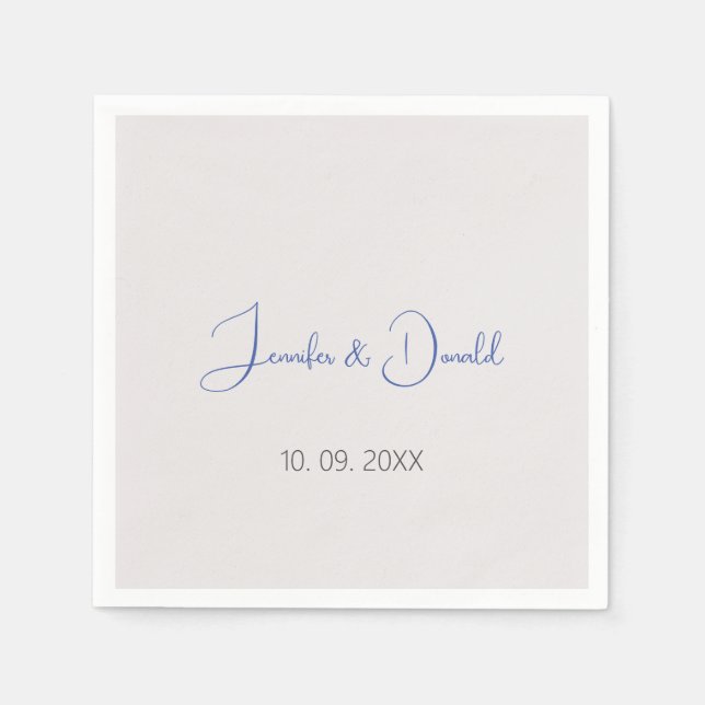 Calligraphy-trendiget klassiskt skript, enkelt per pappersservett (Framsidan)