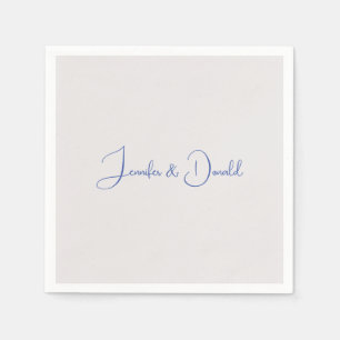 Calligraphy-trendiget klassiskt skript, enkelt per pappersservett