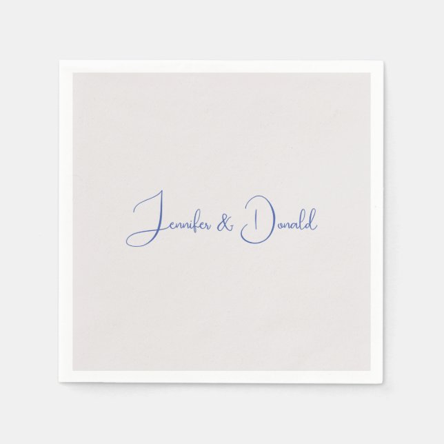 Calligraphy-trendiget klassiskt skript, enkelt per pappersservett (Framsidan)