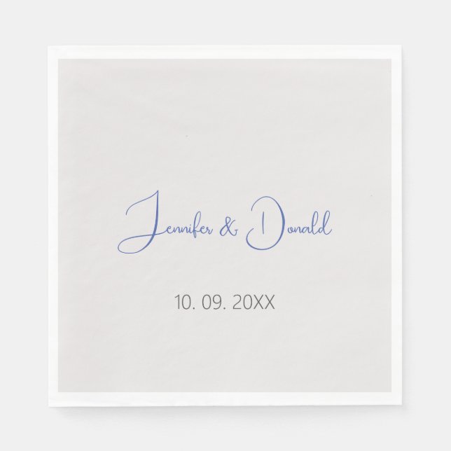 Calligraphy-trendiget klassiskt skript, enkelt per pappersservett (Framsidan)