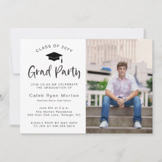 Calligraphy Vågrät Grad Party-inbjudan Inbjudningar
