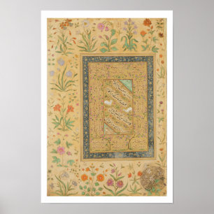 Calligraphy vid den iranska ledar- Ali Poster