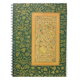 Calligraphy vid Mir Ali av hjärta, med en Mughal Anteckningsbok
